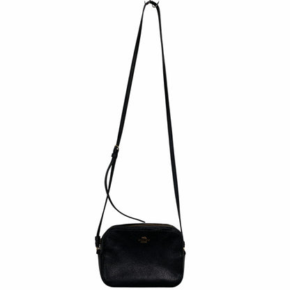 【中古品】【メンズ/レディース】 COACH コーチ 87734PBB LEATHER CAMERA BAG レザー カメラ バッグ 鞄 カバン 180-260408-ya-05-izu カラー：BLACK 万代Net店
