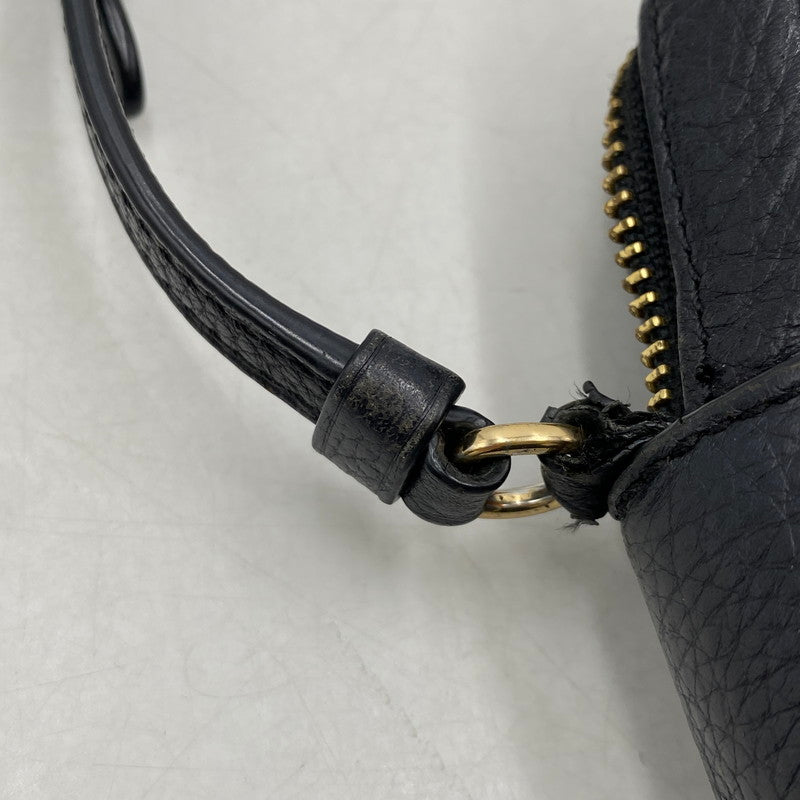 【中古品】【メンズ/レディース】 COACH コーチ 87734PBB LEATHER CAMERA BAG レザー カメラ バッグ 鞄 カバン 180-260408-ya-05-izu カラー：BLACK 万代Net店