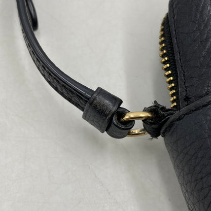【中古品】【メンズ/レディース】 COACH コーチ 87734PBB LEATHER CAMERA BAG レザー カメラ バッグ 鞄 カバン 180-260408-ya-05-izu カラー：BLACK 万代Net店