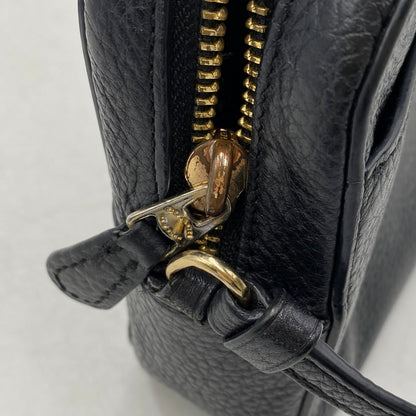 【中古品】【メンズ/レディース】 COACH コーチ 87734PBB LEATHER CAMERA BAG レザー カメラ バッグ 鞄 カバン 180-260408-ya-05-izu カラー：BLACK 万代Net店