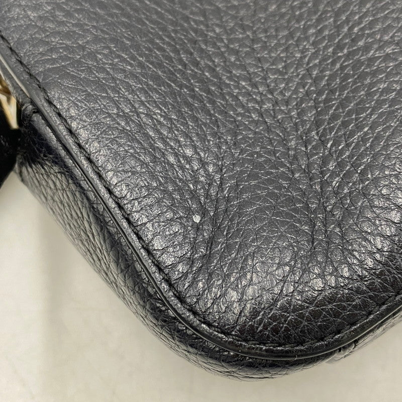 【中古品】【メンズ/レディース】 COACH コーチ 87734PBB LEATHER CAMERA BAG レザー カメラ バッグ 鞄 カバン 180-260408-ya-05-izu カラー：BLACK 万代Net店