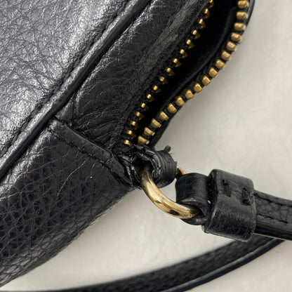 【中古品】【メンズ/レディース】 COACH コーチ 87734PBB LEATHER CAMERA BAG レザー カメラ バッグ 鞄 カバン 180-260408-ya-05-izu カラー：BLACK 万代Net店