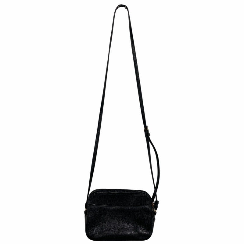 【中古品】【メンズ/レディース】 COACH コーチ 87734PBB LEATHER CAMERA BAG レザー カメラ バッグ 鞄 カバン 180-260408-ya-05-izu カラー：BLACK 万代Net店