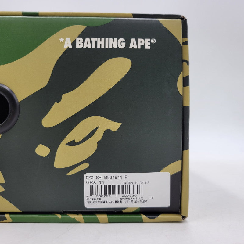 【中古美品】【メンズ】 A BATHING APE アベイシングエイプ × CLOT クロット EGRA CAMO BAPE STA M2 0ZXSHM931911P エグラカモ ベイプスタ M2 スニーカー シューズ 靴 162-260406-as-18-izu サイズ：29cm カラー：グリーン系 万代Net店