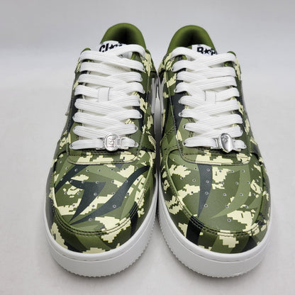 【中古美品】【メンズ】 A BATHING APE アベイシングエイプ × CLOT クロット EGRA CAMO BAPE STA M2 0ZXSHM931911P エグラカモ ベイプスタ M2 スニーカー シューズ 靴 162-260406-as-18-izu サイズ：29cm カラー：グリーン系 万代Net店