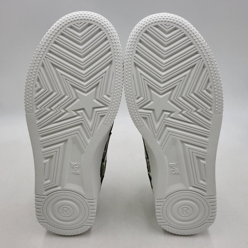 【中古美品】【メンズ】 A BATHING APE アベイシングエイプ × CLOT クロット EGRA CAMO BAPE STA M2 0ZXSHM931911P エグラカモ ベイプスタ M2 スニーカー シューズ 靴 162-260406-as-18-izu サイズ：29cm カラー：グリーン系 万代Net店