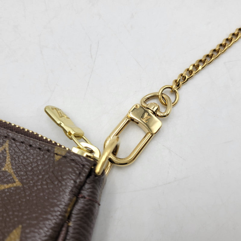 【中古品】【メンズ/レディース】 LOUIS VUITTON ルイ・ヴィトン M60153 FL4027 T&B モノグラム ミニポシェット アクセソワール ポーチ バッグ 179-260406-as-04-izu カラー：ブラウン 万代Net店