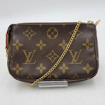 【中古品】【メンズ/レディース】 LOUIS VUITTON ルイ・ヴィトン M60153 FL4027 T&B モノグラム ミニポシェット アクセソワール ポーチ バッグ 179-260406-as-04-izu カラー：ブラウン 万代Net店