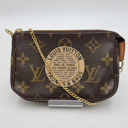 【中古品】【メンズ/レディース】 LOUIS VUITTON ルイ・ヴィトン M60153 FL4027 T&B モノグラム ミニポシェット アクセソワール ポーチ バッグ 179-260406-as-04-izu カラー：ブラウン 万代Net店