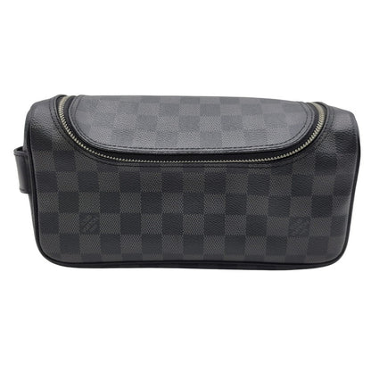 【中古品】【メンズ/レディース】 LOUIS VUITTON ルイ・ヴィトン N47625 BA1183 ダミエ グラフィット トワレ ポーチ バッグ 179-260406-as-05-izu カラー：ブラック 万代Net店