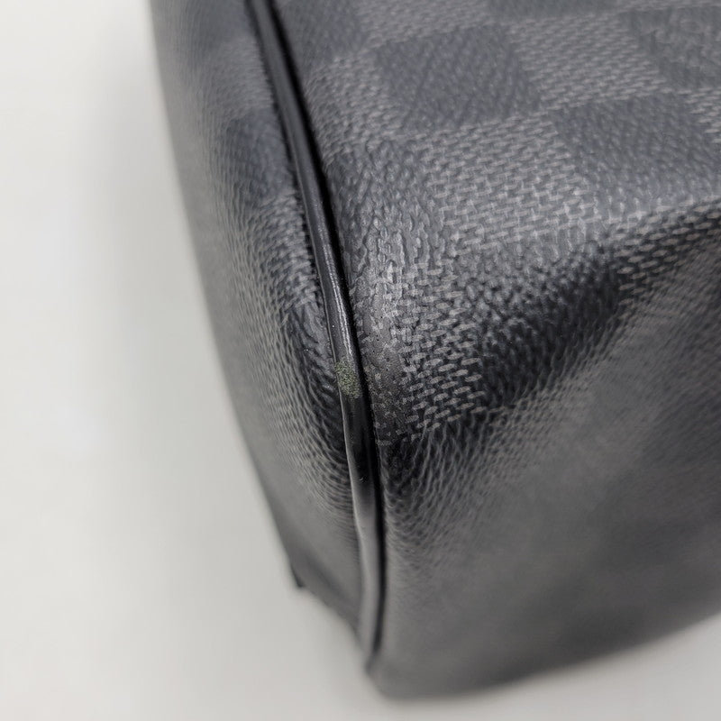 【中古品】【メンズ/レディース】 LOUIS VUITTON ルイ・ヴィトン N47625 BA1183 ダミエ グラフィット トワレ ポーチ バッグ 179-260406-as-05-izu カラー：ブラック 万代Net店