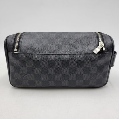 【中古品】【メンズ/レディース】 LOUIS VUITTON ルイ・ヴィトン N47625 BA1183 ダミエ グラフィット トワレ ポーチ バッグ 179-260406-as-05-izu カラー：ブラック 万代Net店