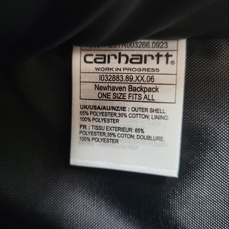 【中古美品】【メンズ/レディース】 CARHARTT WIP カーハートダブリューアイピー NEWHAVEN BACKPACK I032883 ニューヘブンバックパック リュック バッグ カバン 鞄 188-260406-as-07-izu カラー：ブラック 万代Net店