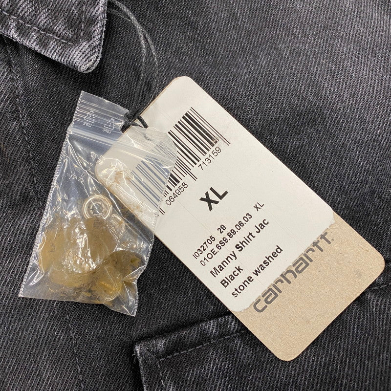 【中古品】【メンズ】 CARHARTT WIP カーハート ダブリューアイピー I032705 MANNY SHIRT JACKET マニー シャツ ジャケット アウター 142-260406-cs-08-izu サイズ：XL カラー：ブラック 万代Net店