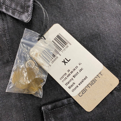 【中古品】【メンズ】 CARHARTT WIP カーハート ダブリューアイピー I032705 MANNY SHIRT JACKET マニー シャツ ジャケット アウター 142-260406-cs-08-izu サイズ：XL カラー：ブラック 万代Net店