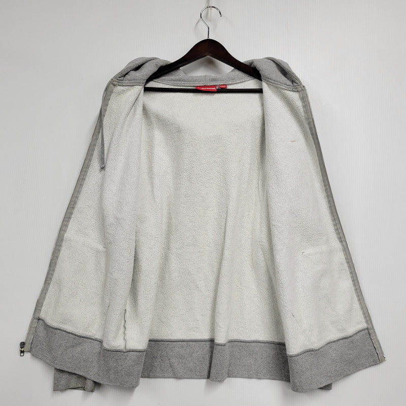 【中古品】【メンズ】 SMALL BOX LOGO ZIP UP HOODED SWEATSHIRT スモール ボックス ロゴ ジップアップ フーデッド スウェットシャツ トップス 長袖 149-260406-cs-15-izu サイズ：L カラー：グレー 万代Net店