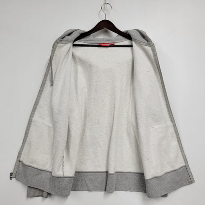 【中古品】【メンズ】 SMALL BOX LOGO ZIP UP HOODED SWEATSHIRT スモール ボックス ロゴ ジップアップ フーデッド スウェットシャツ トップス 長袖 149-260406-cs-15-izu サイズ：L カラー：グレー 万代Net店