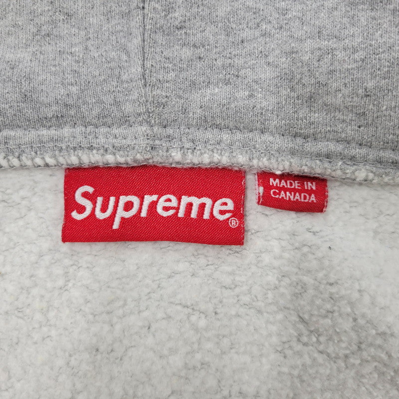 【中古品】【メンズ】 SMALL BOX LOGO ZIP UP HOODED SWEATSHIRT スモール ボックス ロゴ ジップアップ フーデッド スウェットシャツ トップス 長袖 149-260406-cs-15-izu サイズ：L カラー：グレー 万代Net店
