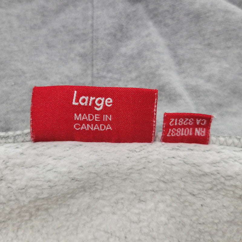 【中古品】【メンズ】 SMALL BOX LOGO ZIP UP HOODED SWEATSHIRT スモール ボックス ロゴ ジップアップ フーデッド スウェットシャツ トップス 長袖 149-260406-cs-15-izu サイズ：L カラー：グレー 万代Net店