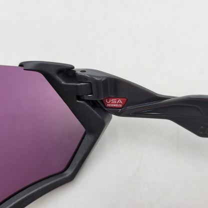 【中古品】【メンズ/レディース】 OAKLEY オークリー FLIGHT JACKET SUNGLASSES OO9401-1537 フライトジャケット サングラス 203-260406-as-01-izu カラー：ブラック×パープル系 万代Net店