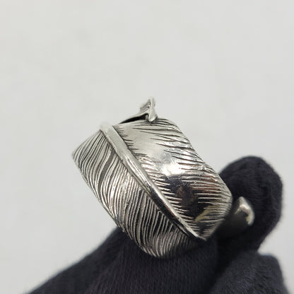 【中古品】【メンズ/レディース】 GOD SUNS ゴッドサンズ SV925×PT900 先プラチナ フェザーリング レギュラー大 アクセサリー 指輪 192-260408-kh-02-izu カラー：シルバー 万代Net店
