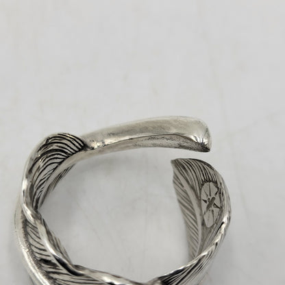 【中古品】【メンズ/レディース】 GOD SUNS ゴッドサンズ SV925×PT900 先プラチナ フェザーリング レギュラー大 アクセサリー 指輪 192-260408-kh-02-izu カラー：シルバー 万代Net店
