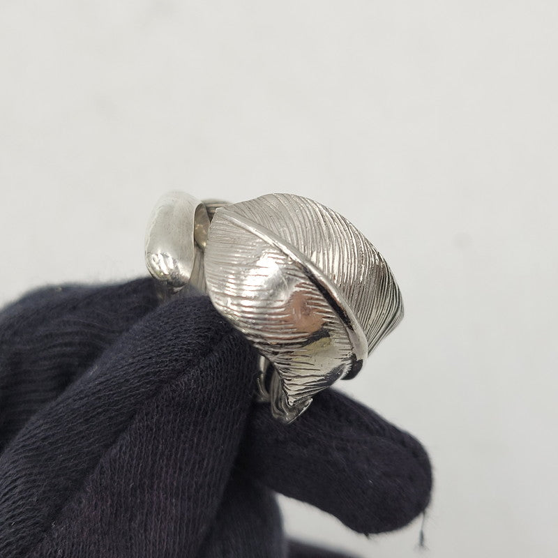 【中古品】【メンズ/レディース】 GOD SUNS ゴッドサンズ SV925×PT900 先プラチナ フェザーリング レギュラー大 アクセサリー 指輪 192-260408-kh-02-izu カラー：シルバー 万代Net店