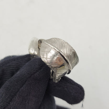 【中古品】【メンズ/レディース】 GOD SUNS ゴッドサンズ SV925×PT900 先プラチナ フェザーリング レギュラー大 アクセサリー 指輪 192-260408-kh-02-izu カラー：シルバー 万代Net店