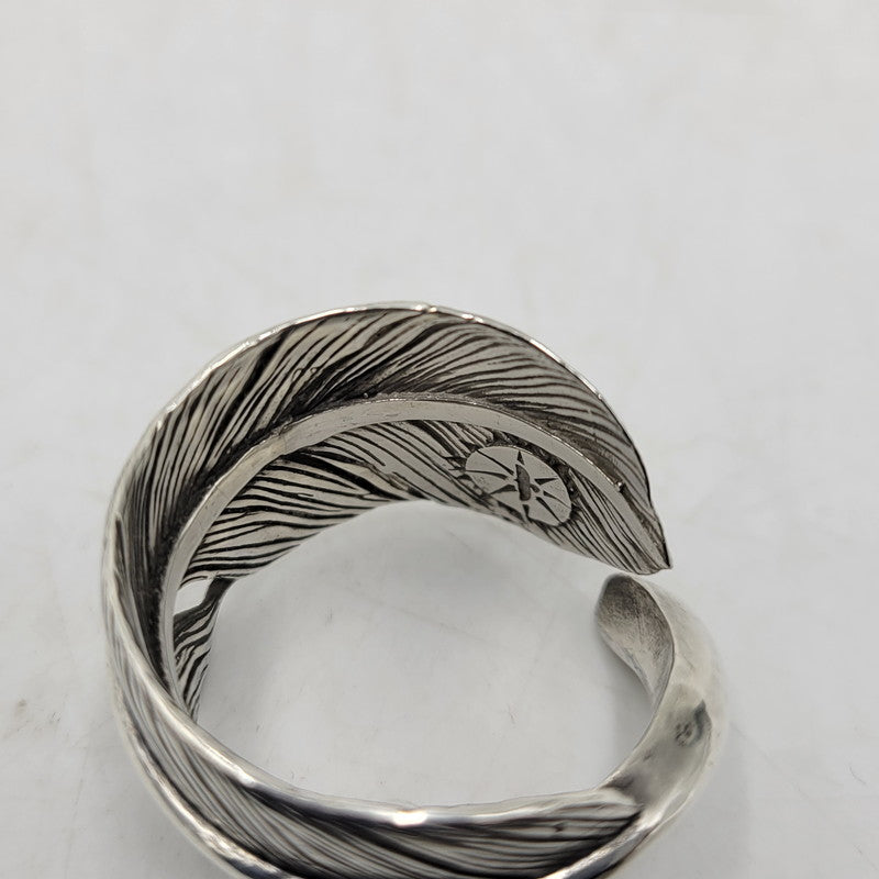 【中古品】【メンズ/レディース】 GOD SUNS ゴッドサンズ SV925×PT900 先プラチナ フェザーリング レギュラー大 アクセサリー 指輪 192-260408-kh-02-izu カラー：シルバー 万代Net店