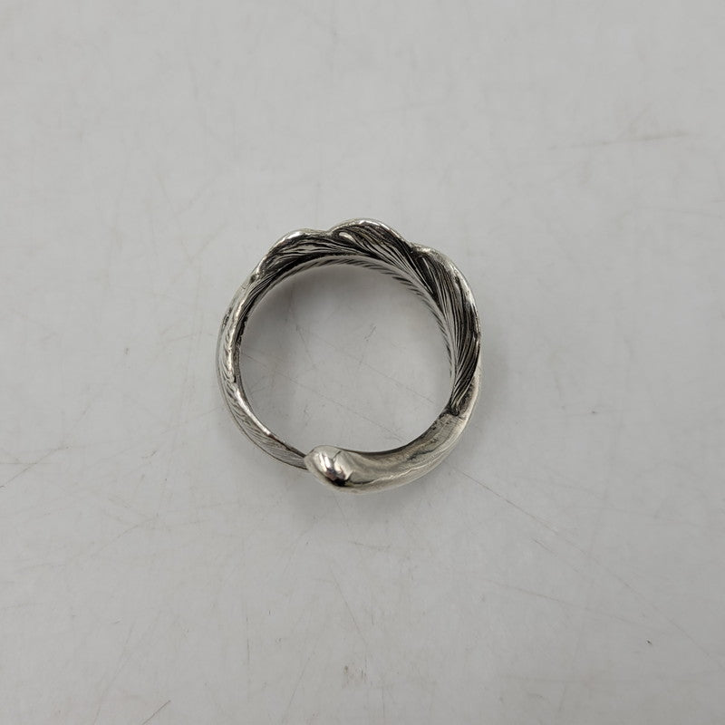 【中古品】【メンズ/レディース】 GOD SUNS ゴッドサンズ SV925×PT900 先プラチナ フェザーリング レギュラー大 アクセサリー 指輪 192-260408-kh-02-izu カラー：シルバー 万代Net店