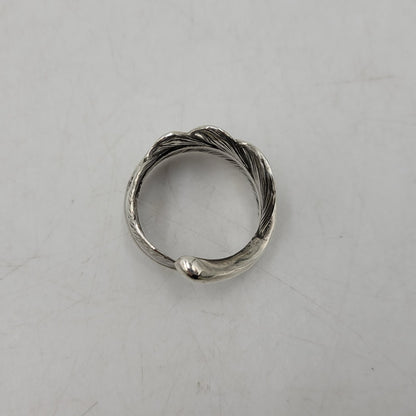 【中古品】【メンズ/レディース】 GOD SUNS ゴッドサンズ SV925×PT900 先プラチナ フェザーリング レギュラー大 アクセサリー 指輪 192-260408-kh-02-izu カラー：シルバー 万代Net店
