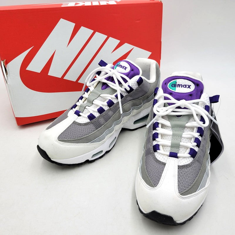 【中古品】【メンズ】 NIKE ナイキ WMNS AIR MAX 95 BIG BUBBLE HJ5996-100 ウィメンズ エア マックス 95 ビッグ バブル スニーカー シューズ 靴 160-260406-as-17-izu サイズ：27cm カラー：WHITE/COURT PURPLE 万代Net店