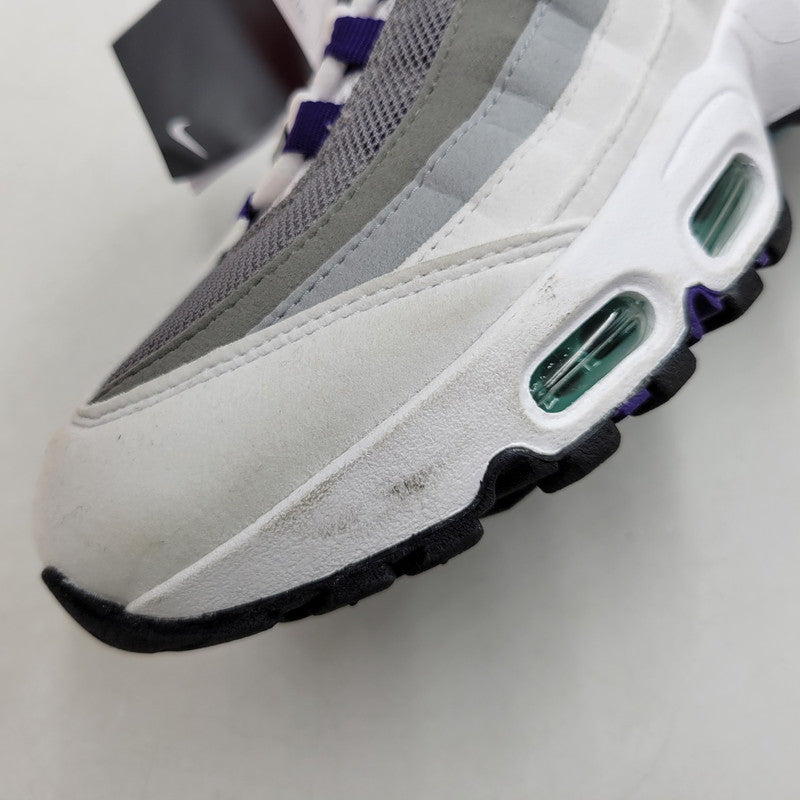【中古品】【メンズ】 NIKE ナイキ WMNS AIR MAX 95 BIG BUBBLE HJ5996-100 ウィメンズ エア マックス 95 ビッグ バブル スニーカー シューズ 靴 160-260406-as-17-izu サイズ：27cm カラー：WHITE/COURT PURPLE 万代Net店