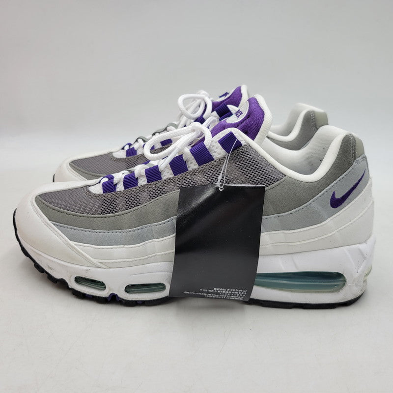 【中古品】【メンズ】 NIKE ナイキ WMNS AIR MAX 95 BIG BUBBLE HJ5996-100 ウィメンズ エア マックス 95 ビッグ バブル スニーカー シューズ 靴 160-260406-as-17-izu サイズ：27cm カラー：WHITE/COURT PURPLE 万代Net店