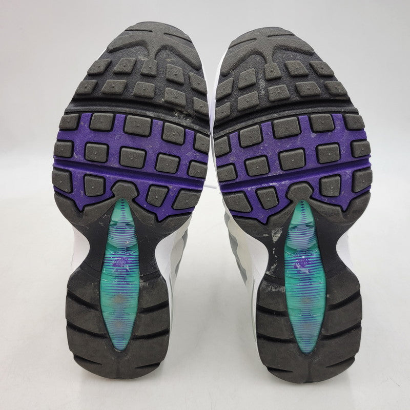 【中古品】【メンズ】 NIKE ナイキ WMNS AIR MAX 95 BIG BUBBLE HJ5996-100 ウィメンズ エア マックス 95 ビッグ バブル スニーカー シューズ 靴 160-260406-as-17-izu サイズ：27cm カラー：WHITE/COURT PURPLE 万代Net店