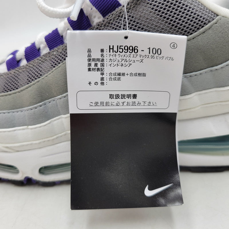 【中古品】【メンズ】 NIKE ナイキ WMNS AIR MAX 95 BIG BUBBLE HJ5996-100 ウィメンズ エア マックス 95 ビッグ バブル スニーカー シューズ 靴 160-260406-as-17-izu サイズ：27cm カラー：WHITE/COURT PURPLE 万代Net店