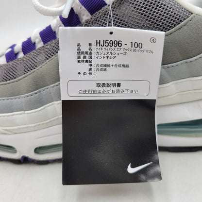 【中古品】【メンズ】 NIKE ナイキ WMNS AIR MAX 95 BIG BUBBLE HJ5996-100 ウィメンズ エア マックス 95 ビッグ バブル スニーカー シューズ 靴 160-260406-as-17-izu サイズ：27cm カラー：WHITE/COURT PURPLE 万代Net店