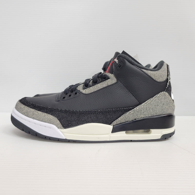 【中古美品】【メンズ】 NIKE ナイキ × LEVI'S リーバイス AIR JORDAN 3 RTR LSC BLK SP IR0914-400 エアジョーダン3 レトロ スニーカー シューズ 靴 160-260406-as-12-izu サイズ：26.5cm カラー：DENIM/BLACK-GYM RED 万代Net店
