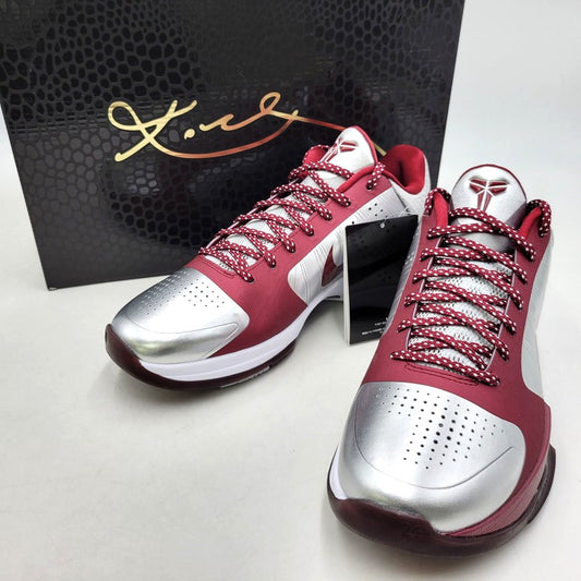 【中古美品】【メンズ】 NIKE ナイキ KOBE V PROTRO IM0557-001 コービー 5 プロトロ スニーカー シューズ 靴 160-260406-as-16-izu サイズ：26.5cm カラー：METALLIC SILVER/TEAM RED-White 万代Net店