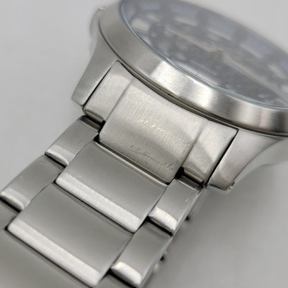 【中古品】【メンズ/レディース】 ARMANI EXCHANGE アルマーニエクスチェンジ STAINLESS STEEL AX2416 ステンレススチール スケルトン 自動巻 腕時計 197-260406-as-02-izu カラー：シルバー 万代Net店