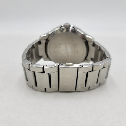 【中古品】【メンズ/レディース】 ARMANI EXCHANGE アルマーニエクスチェンジ STAINLESS STEEL AX2416 ステンレススチール スケルトン 自動巻 腕時計 197-260406-as-02-izu カラー：シルバー 万代Net店