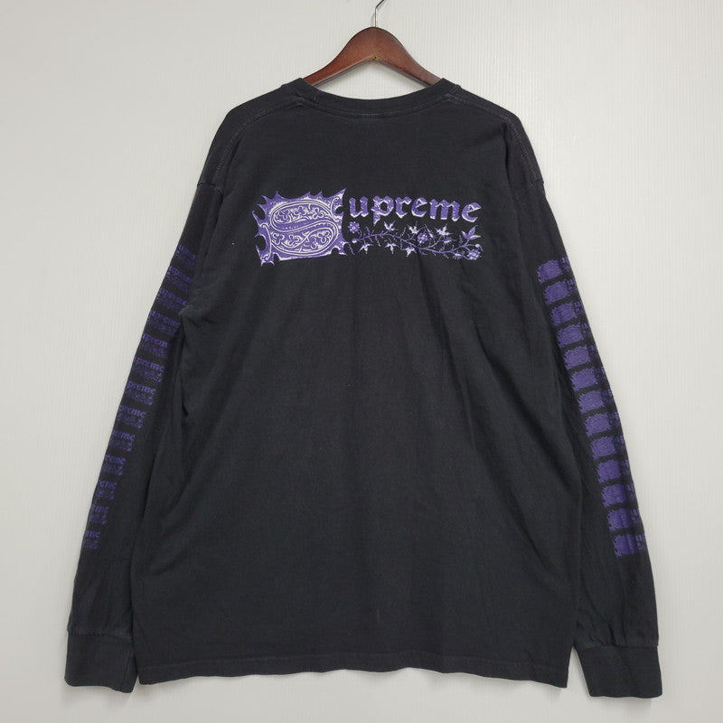 【中古品】【メンズ】 Supreme シュプリーム 24SS SAINT SEBASTIAN LS TEE セイント セバスチャン ロングスリーブ ティー トップス 長袖 149-260406-cs-12-izu サイズ：XL カラー：ブラック 万代Net店