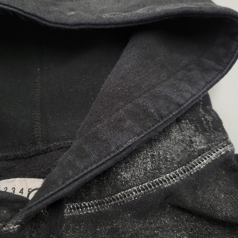 【中古品】【メンズ】 Supreme シュプリーム × MM6 MAISON MARGIELA メゾン マルジェラ 24SS FOIL BOX LOGO HOODED SWEATSHIRT フォイル ボックス ロゴ フーデッド スウェットシャツ トップス 149-260407-ya-11-izu サイズ：L カラー：BLACK" 万代Net店