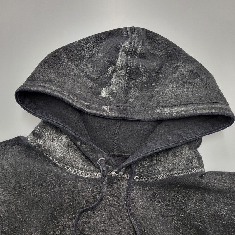 【中古品】【メンズ】 Supreme シュプリーム × MM6 MAISON MARGIELA メゾン マルジェラ 24SS FOIL BOX LOGO HOODED SWEATSHIRT フォイル ボックス ロゴ フーデッド スウェットシャツ トップス 149-260407-ya-11-izu サイズ：L カラー：BLACK" 万代Net店