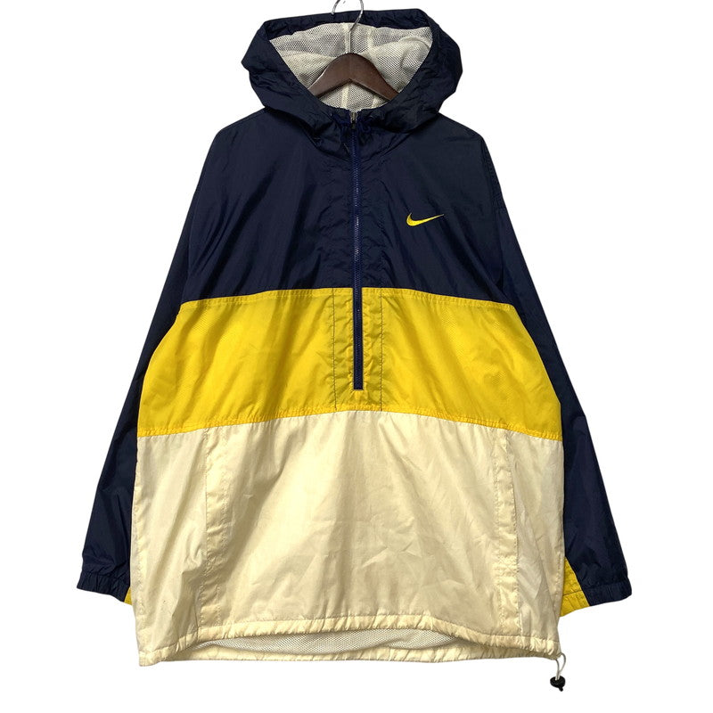 【中古品】【メンズ】 NIKE ナイキ NYLON ANORAK JACKET ナイロン アノラック ジャケット 白タグ 146-260610-as-10-izu サイズ：L カラー：マルチカラー 万代Net店