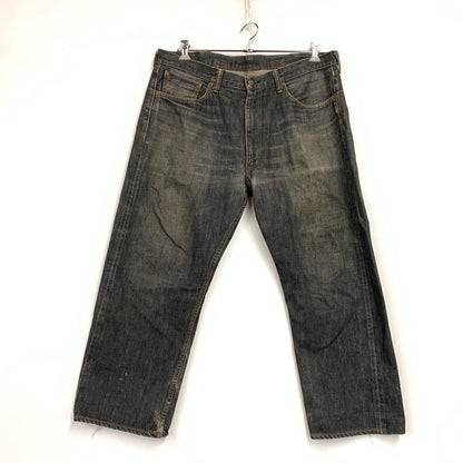 【中古品】【メンズ】 TENDERLOIN テンダーロイン CINCH BACK BUTTONFLY BLACK DENIM PANTS シンチ バック ボタンフライ デニム パンツ ズボン ボトムス 153-260407-ya-05-izu サイズ：L カラー：BLACK 万代Net店