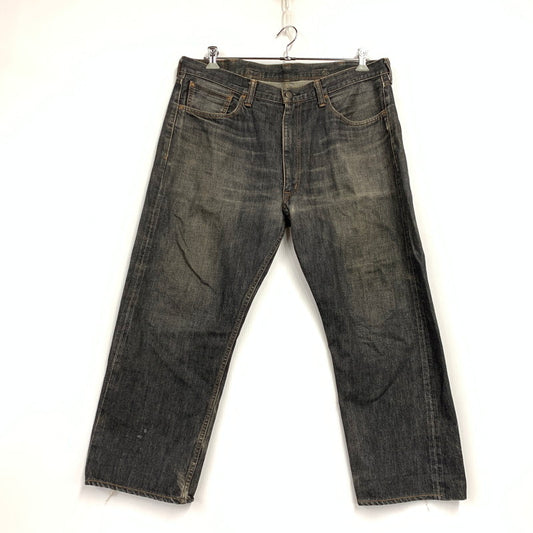 【中古品】【メンズ】 TENDERLOIN テンダーロイン CINCH BACK BUTTONFLY BLACK DENIM PANTS シンチ バック ボタンフライ デニム パンツ ズボン ボトムス 153-260407-ya-05-izu サイズ：L カラー：BLACK 万代Net店