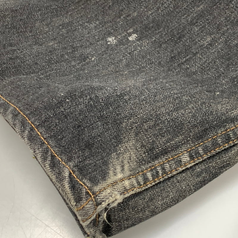 【中古品】【メンズ】 TENDERLOIN テンダーロイン CINCH BACK BUTTONFLY BLACK DENIM PANTS シンチ バック ボタンフライ デニム パンツ ズボン ボトムス 153-260407-ya-05-izu サイズ：L カラー：BLACK 万代Net店