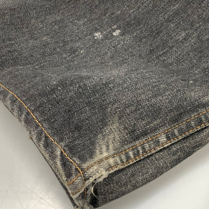 【中古品】【メンズ】 TENDERLOIN テンダーロイン CINCH BACK BUTTONFLY BLACK DENIM PANTS シンチ バック ボタンフライ デニム パンツ ズボン ボトムス 153-260407-ya-05-izu サイズ：L カラー：BLACK 万代Net店