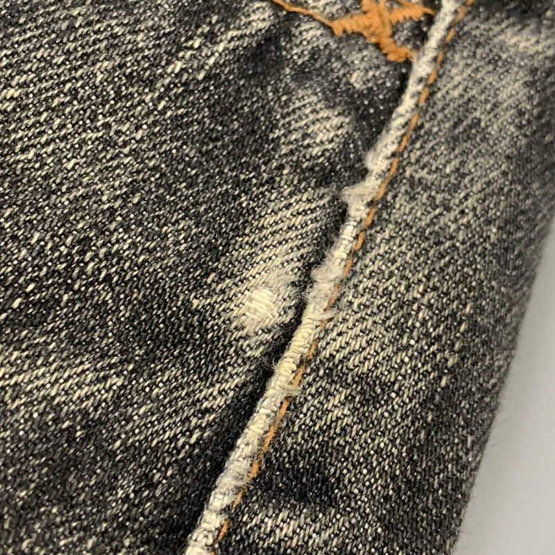 【中古品】【メンズ】 TENDERLOIN テンダーロイン CINCH BACK BUTTONFLY BLACK DENIM PANTS シンチ バック ボタンフライ デニム パンツ ズボン ボトムス 153-260407-ya-05-izu サイズ：L カラー：BLACK 万代Net店